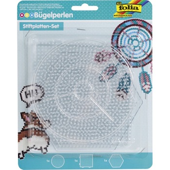 Set 3 suporturi pentru creare modele din margele, Folia Set 3 suporturi pentru creare modele din margele, Folia