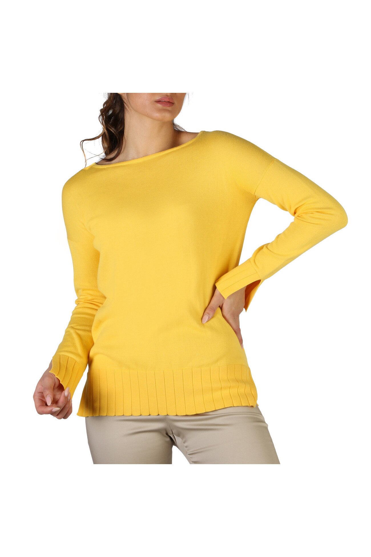 Pulover femei Fontana 2.0 model P199331, Galben