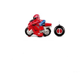 Motocicleta cu telecomanda si pilot, 10 cm , multicolora Motocicleta cu telecomanda si pilot, 10 cm , multicolora