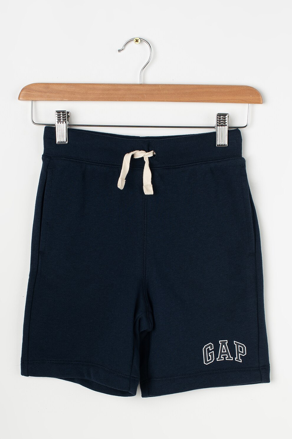 GAP, Pantaloni sport scurti cu imprimeu logo discret, Bleumarin