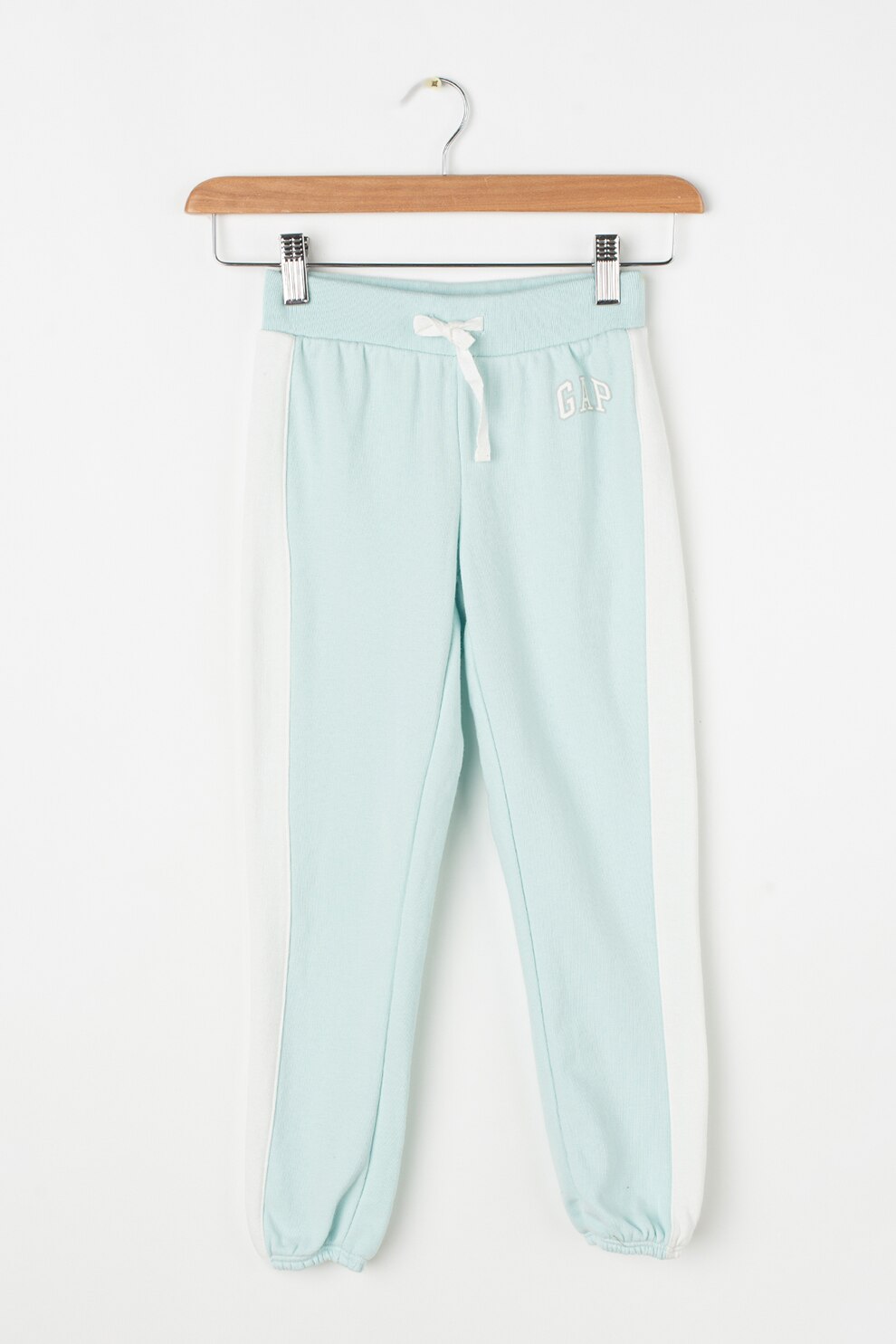 GAP, Pantaloni sport cu snur de ajustare in talie, Verde menta