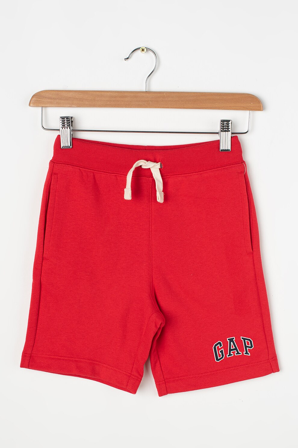 GAP, Pantaloni sport scurti cu imprimeu logo discret, Rosu