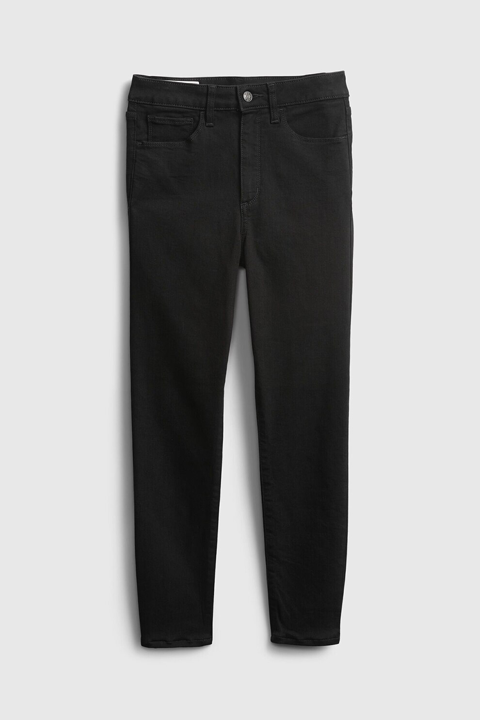 GAP, Blugi cu talie inalta, Negru