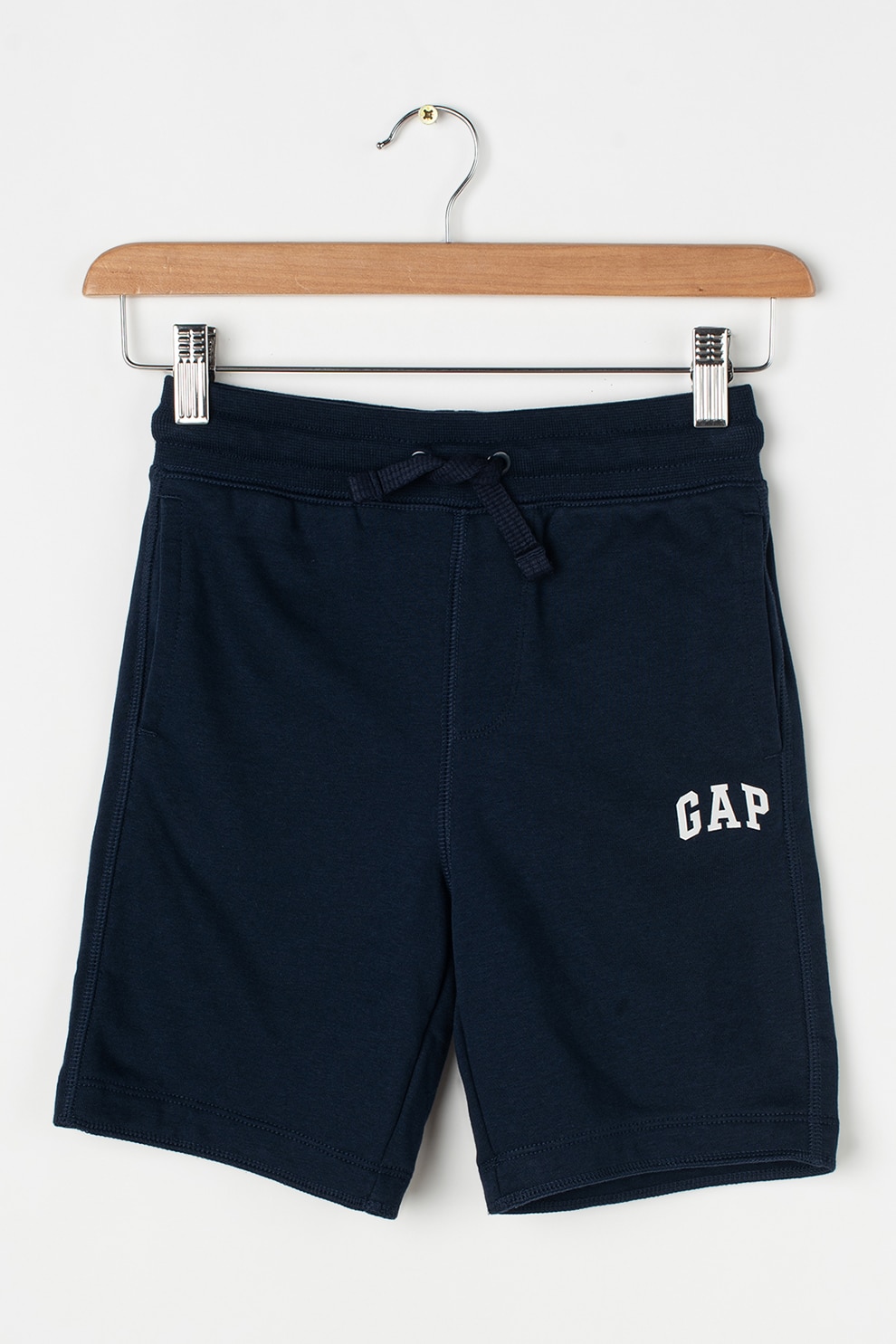 GAP, Pantaloni sport scurti cu logo, Bleumarin