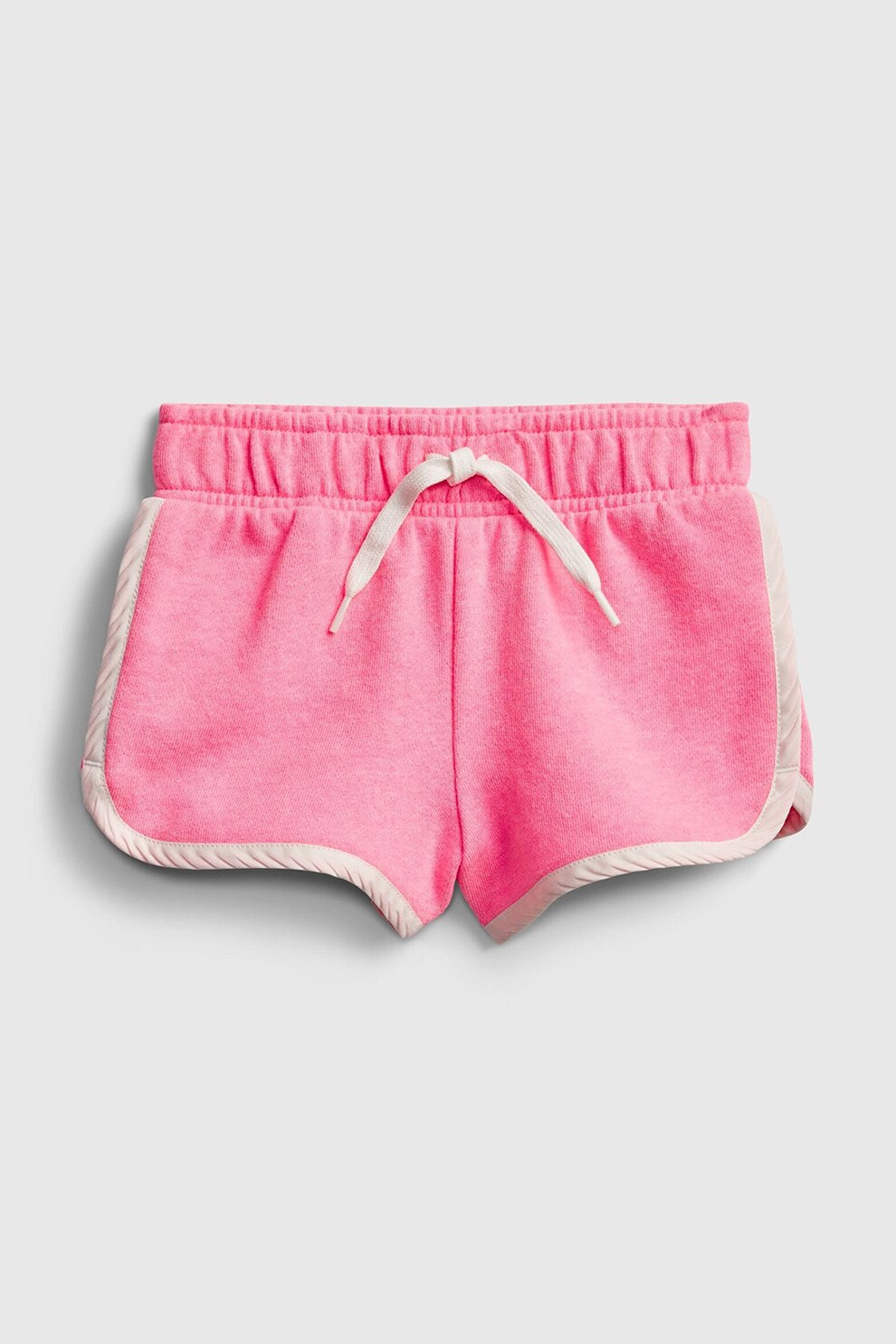 GAP, Pantaloni scurti cu snur in talie, Roz/Alb