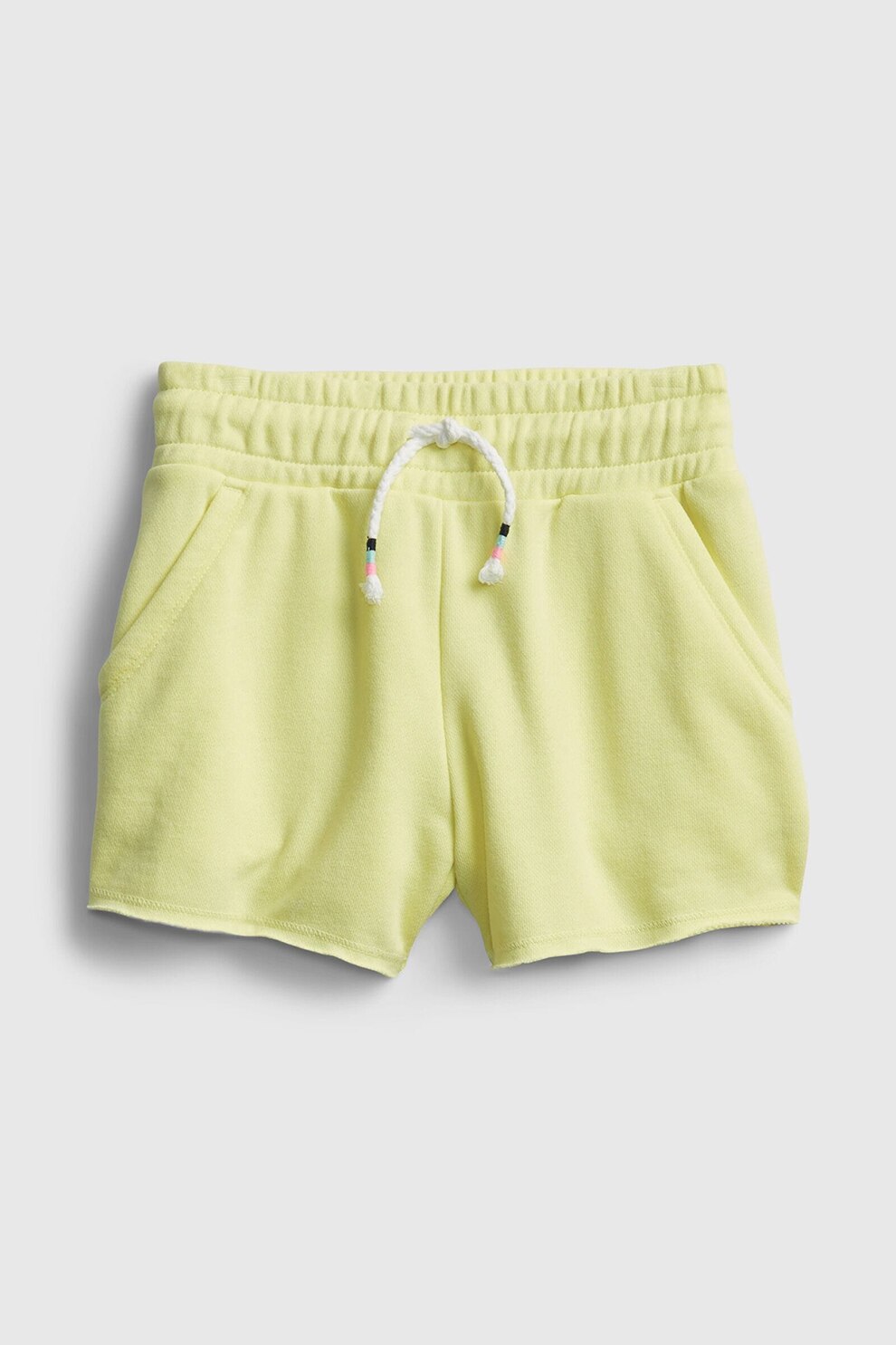 GAP, Pantaloni scurti de jerseu cu snur in talie, Galben