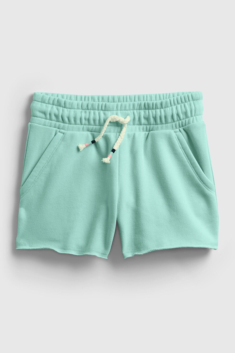 GAP, Pantaloni scurti de jerseu cu snur in talie, Verde menta