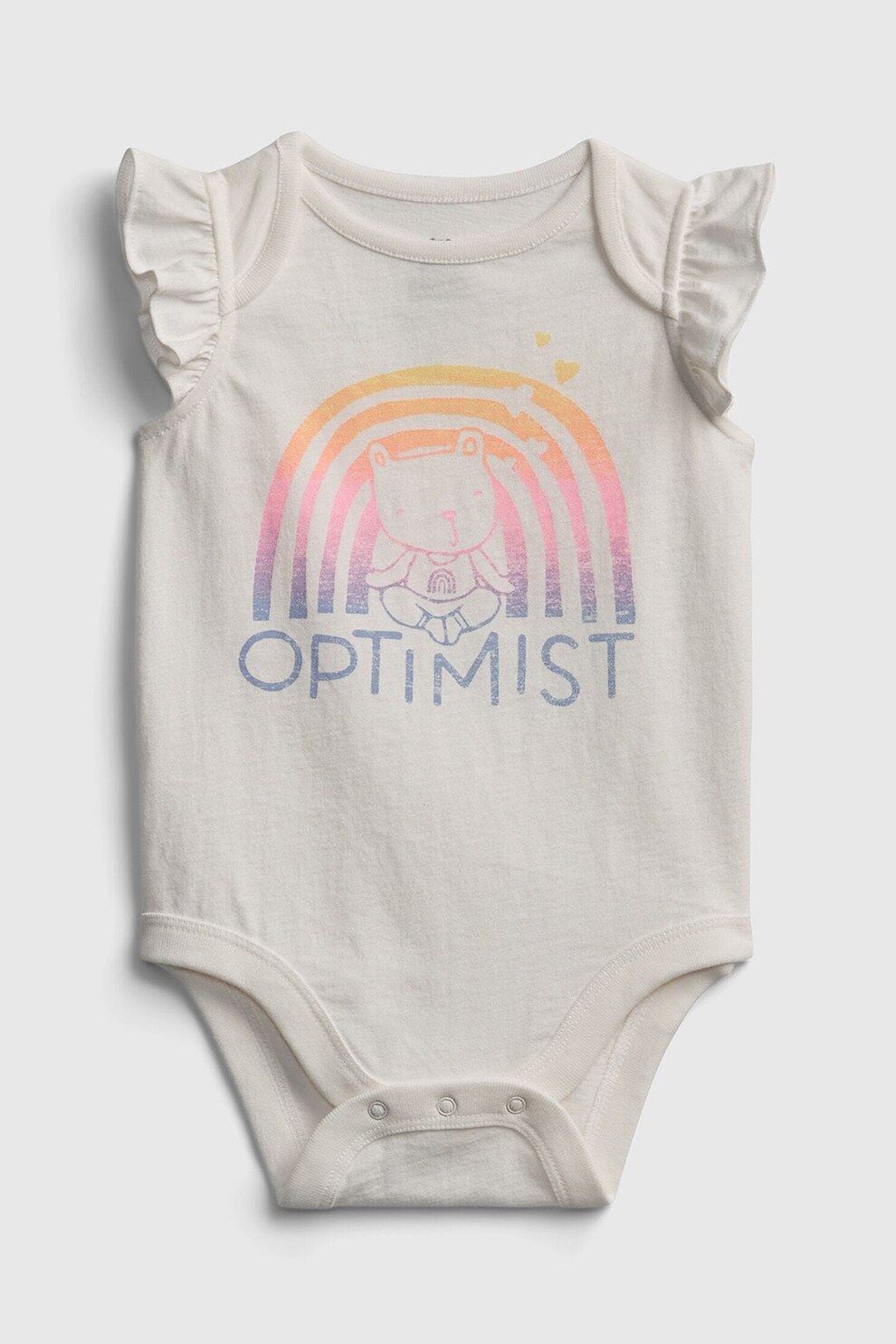 GAP, Body cu maneci evazate, Alb/Roz/Albastru prafuit