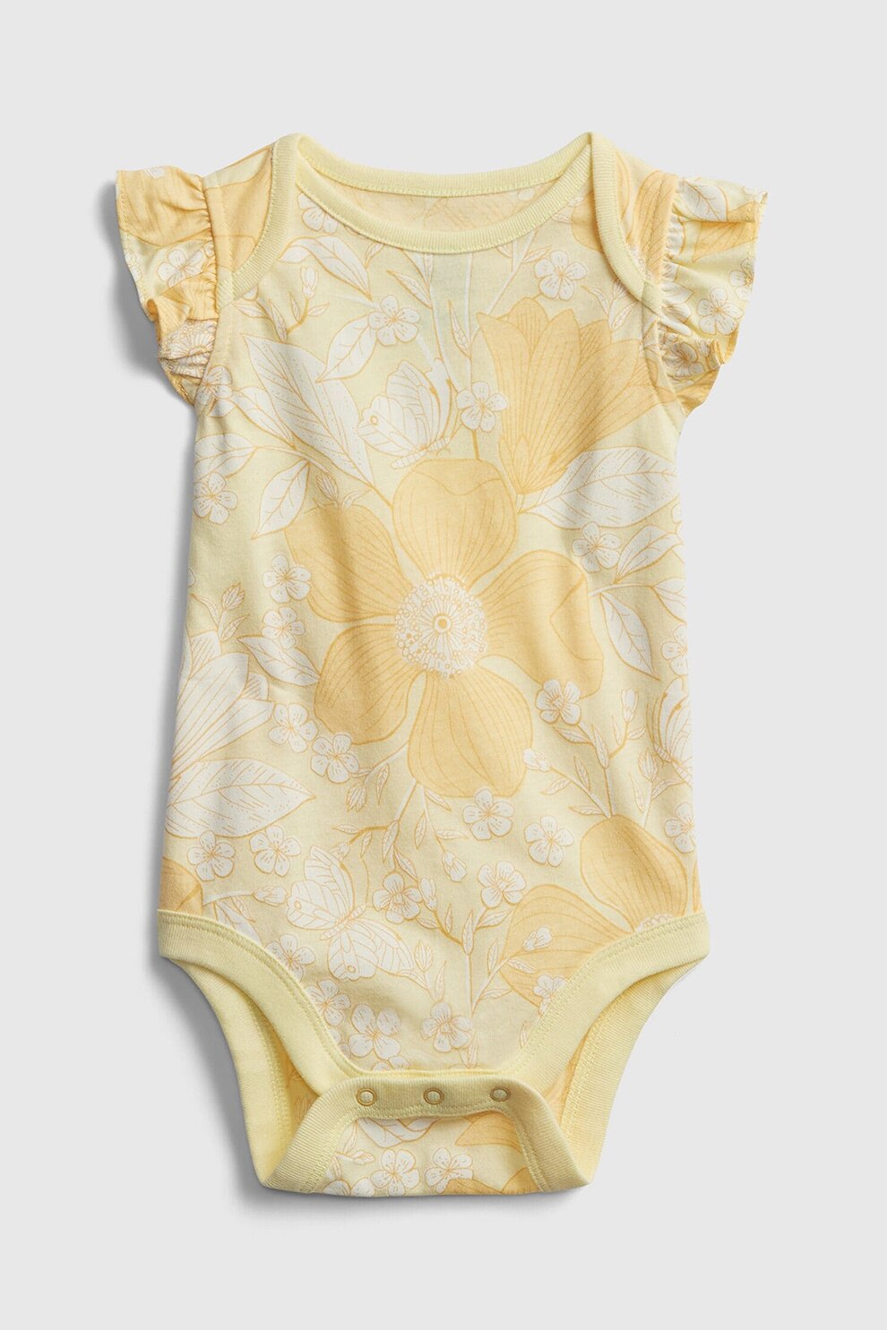 GAP, Body cu maneci evazate, Galben pai/Oranj deschis