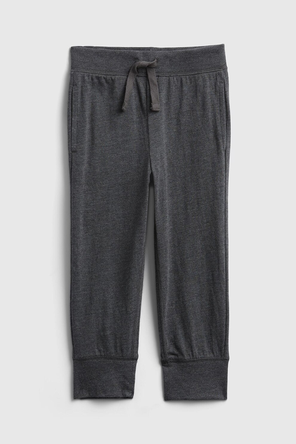 GAP, Pantaloni sport de bumbac organic cu buzunare oblice, Gri antracit