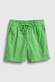 GAP, Pantaloni scurti cu snur in talie, Verde electric GAP, Pantaloni scurti cu snur in talie, Verde electric