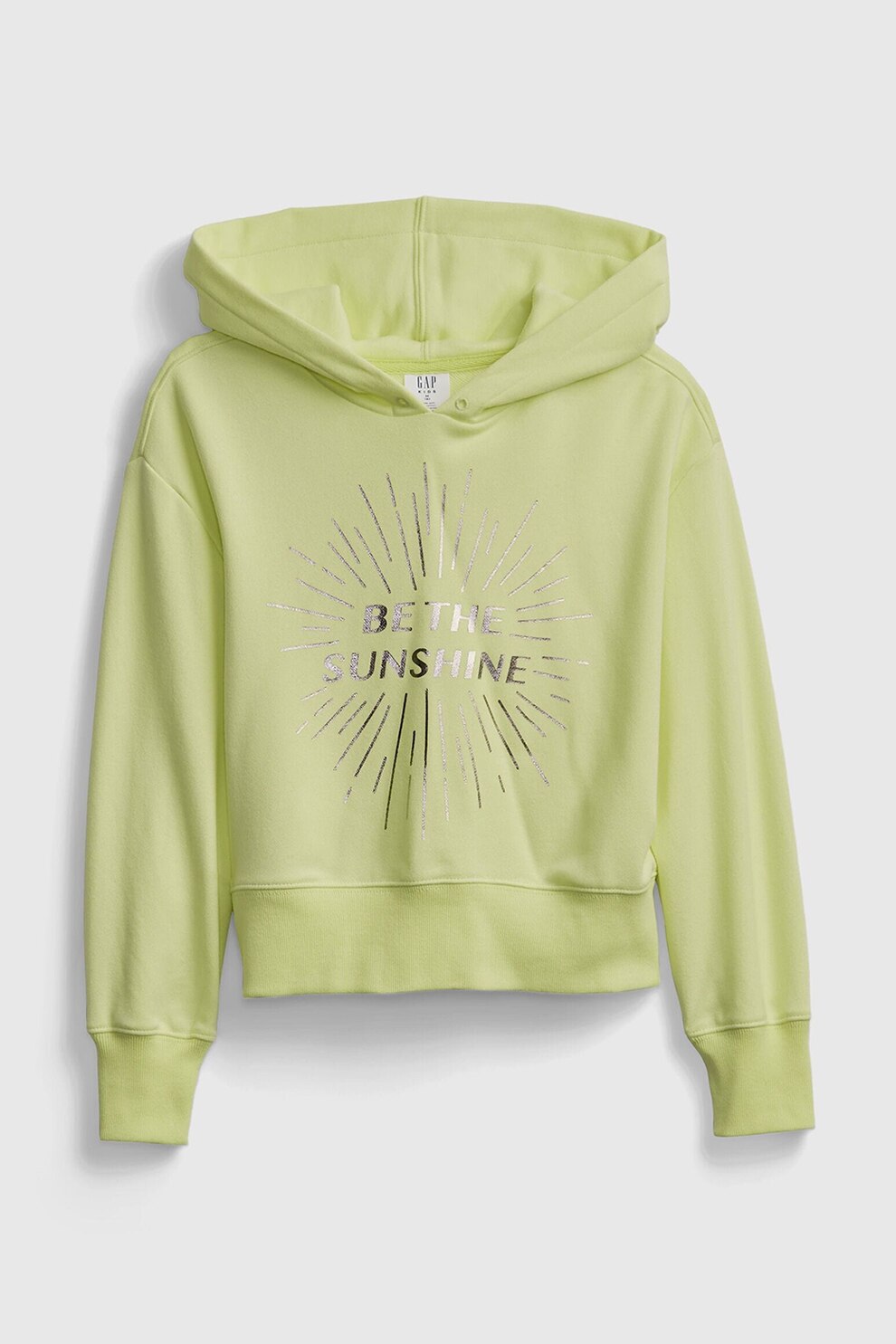 GAP, Hanorac cu imprimeu grafic, Verde lime/Auriu deschis