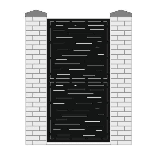Poarta Acces Pietonal Tabla CNC Model Linii 1, 100 x 180 cm