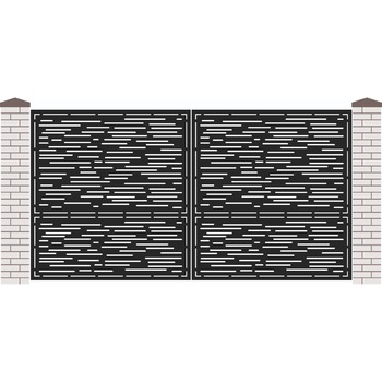Poarta Acces Auto Tabla CNC Model Linii 2, 350x180 cm Poarta Acces Auto Tabla CNC Model Linii 2, 350x180 cm