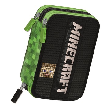 Penar echipat Minecraft, cu fermoar, 20 x 3 x 7 cm, Multicolor Penar echipat Minecraft, cu fermoar, 20 x 3 x 7 cm, Multicolor