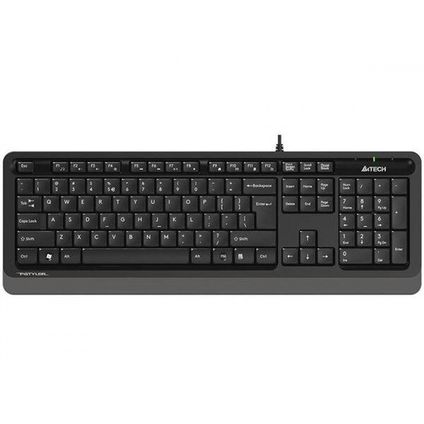 Tastatura A4Tech, Fstyler USB, cu fir, negru & gri, FK10