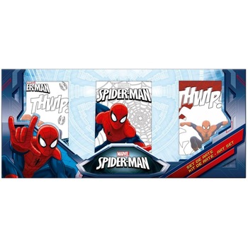 Set creativ Spiderman 3 minitablouri + carioci + 3 ani Set desenat Set creativ Spiderman 3 minitablouri + carioci + 3 ani Set desenat