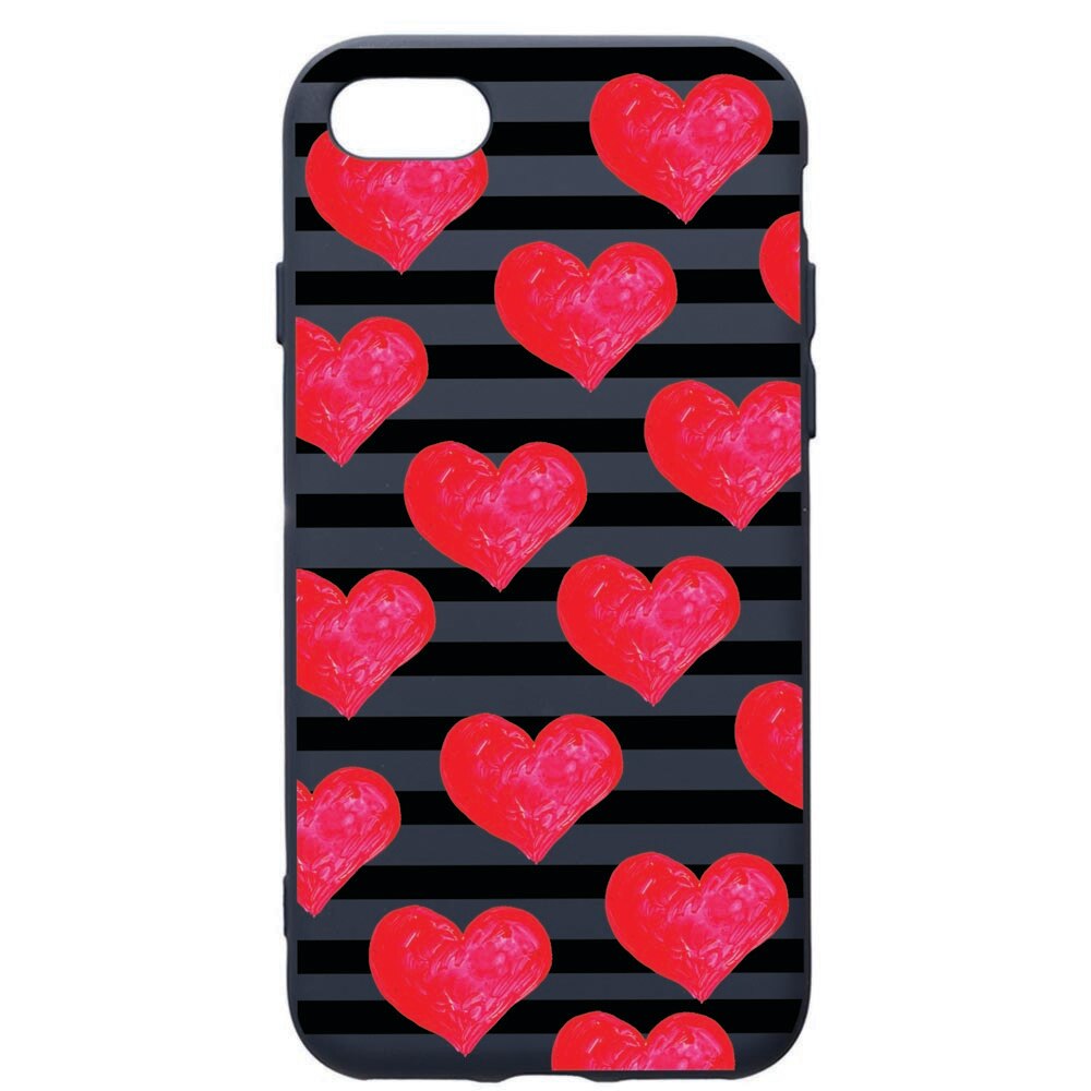 Husa Premium Silicon Compatibila Cu Apple IPhone SE 2 / iPhone 8 / iPhone 7, Red Heats, cu interiorul din material textil, protectie camera, Alaskan Blue, PAB102