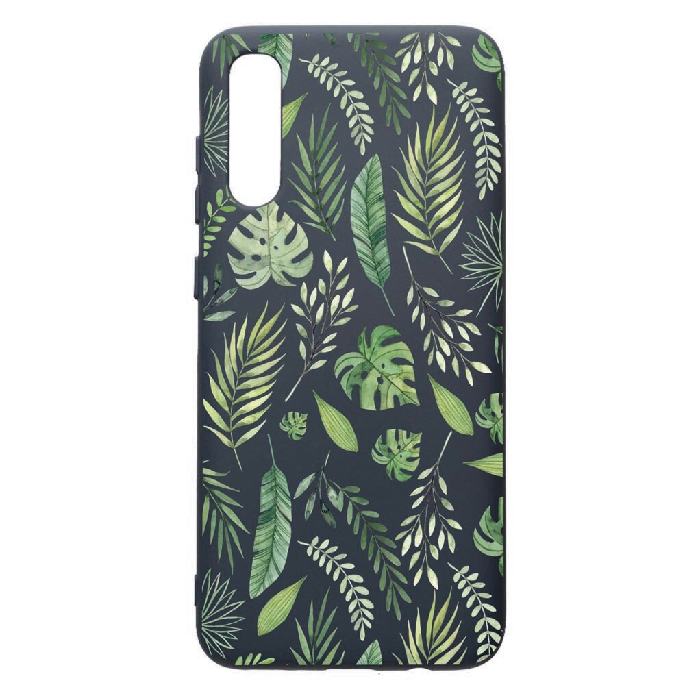 Husa Premium Silicon Compatibila Cu Samsung Galaxy A30S, Feathers, cu interiorul din material textil, protectie camera, Alaskan Blue, PAB77