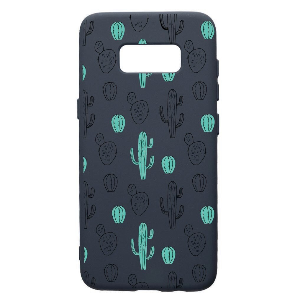 Husa Premium Silicon Compatibila Cu Samsung Galaxy S8, Cactus, cu interiorul din material textil, protectie camera, Alaskan Blue, PAB84