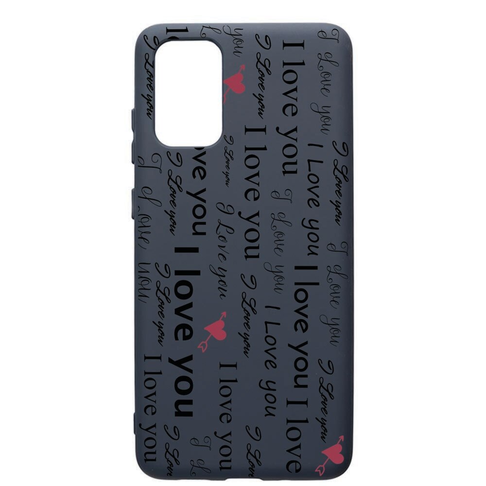 Husa Premium Silicon Compatibila Cu Samsung Galaxy S20 Plus, Love You, cu interiorul din material textil, protectie camera, Alaskan Blue, PAB40