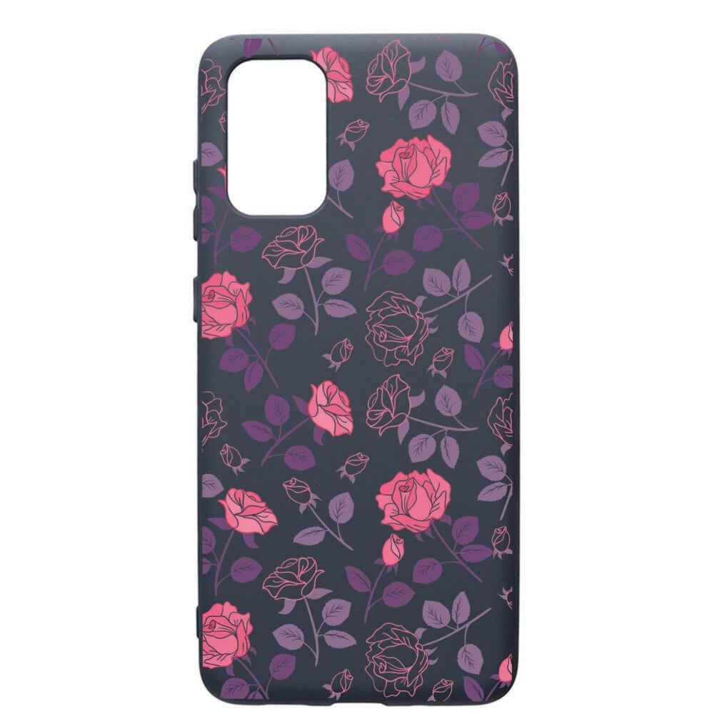 Husa Premium Silicon Compatibila Cu Samsung Galaxy S20 Plus, Roses, cu interiorul din material textil, protectie camera, Alaskan Blue, PAB168
