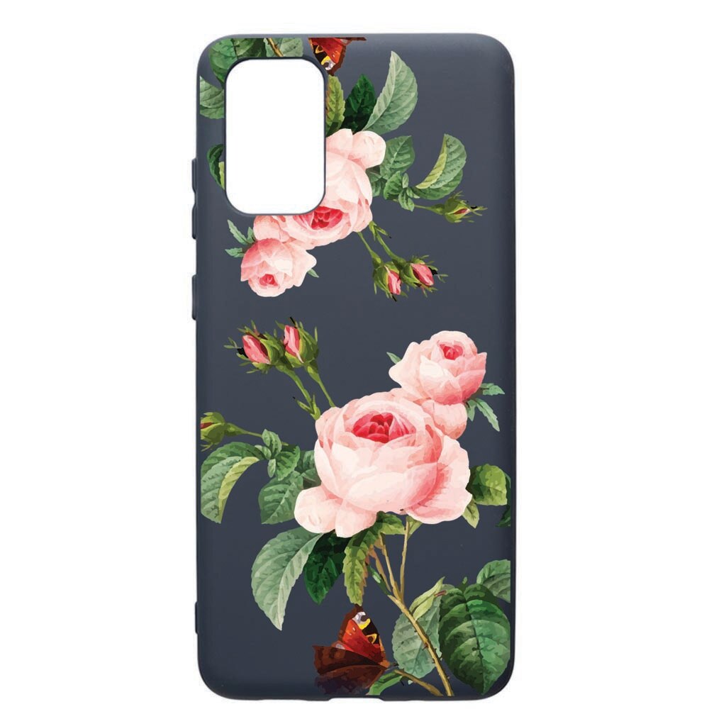 Husa Premium Silicon Compatibila Cu Samsung Galaxy S20 Plus, Rose, cu interiorul din material textil, protectie camera, Alaskan Blue, PAB172