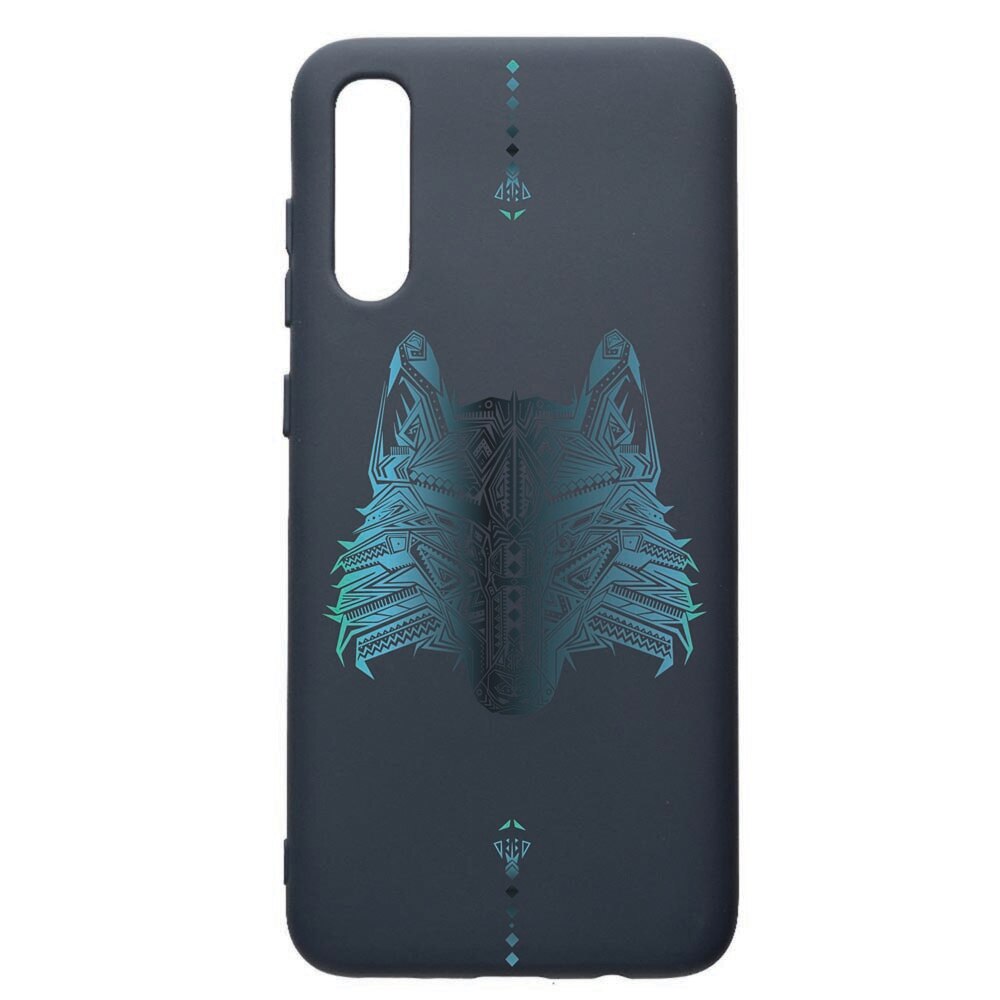 Husa Premium Silicon Compatibila Cu Samsung Galaxy A70, Wolf, cu interiorul din material textil, protectie camera, Alaskan Blue, PAB50