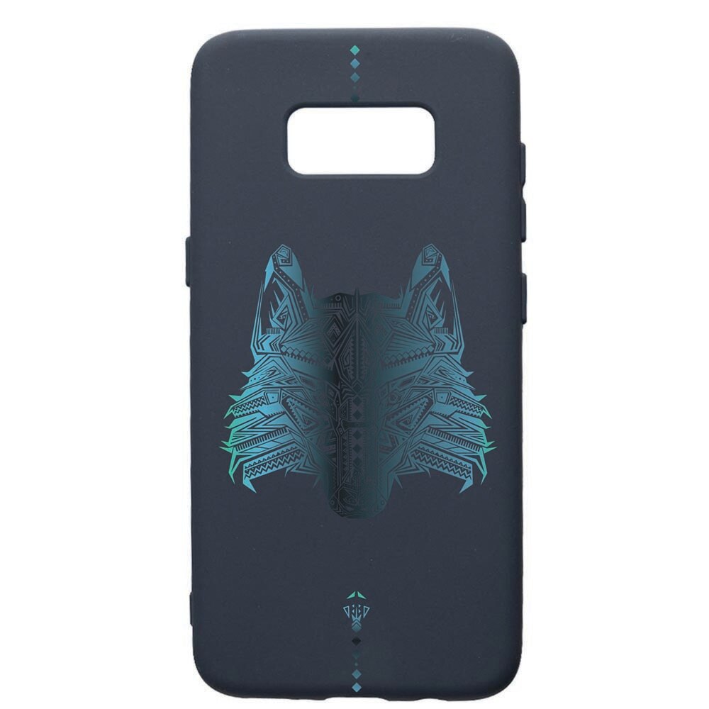 Husa Premium Silicon Compatibila Cu Samsung Galaxy S8, Wolf, cu interiorul din material textil, protectie camera, Alaskan Blue, PAB50