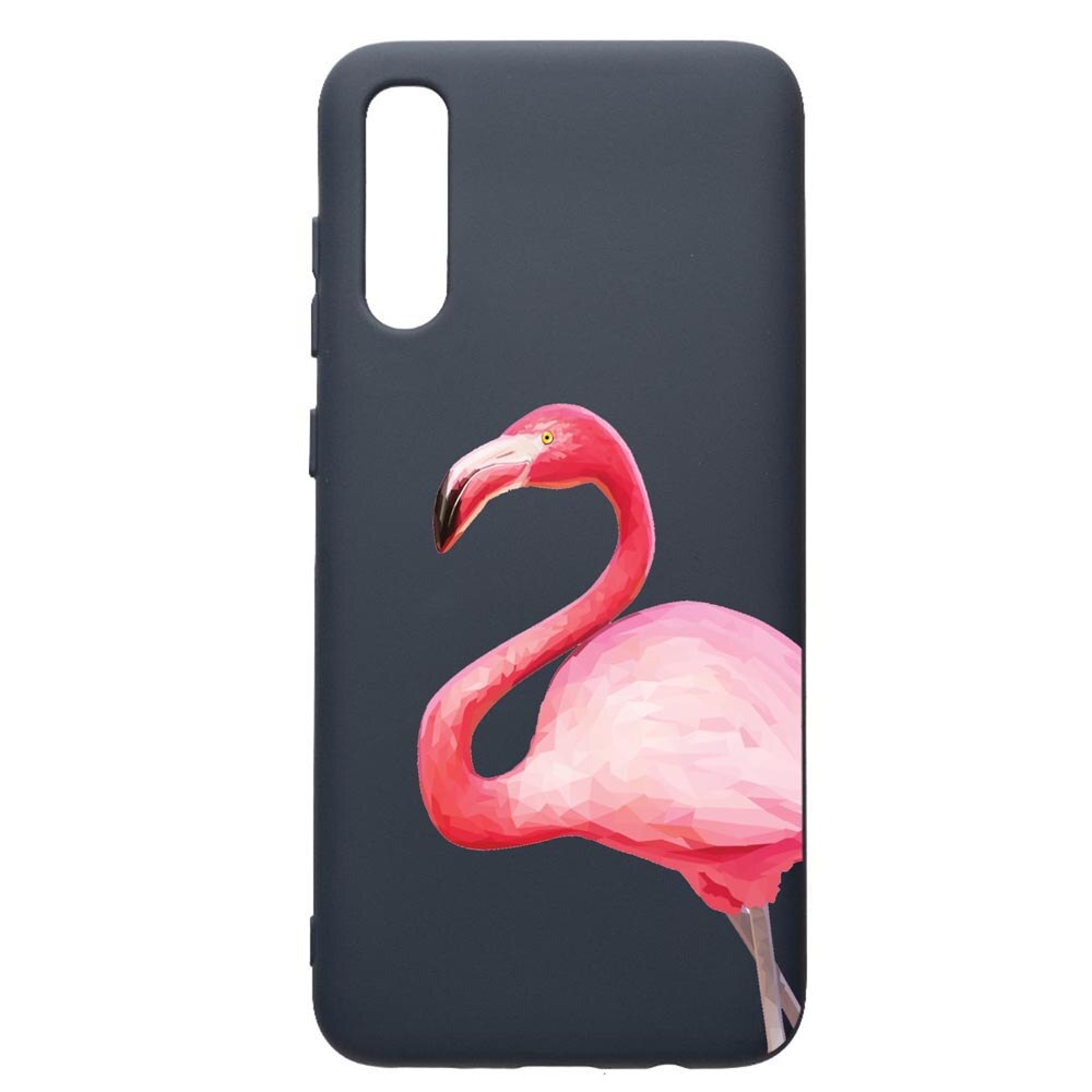 Husa Premium Silicon Compatibila Cu Samsung Galaxy A70, Flamingo, cu interiorul din material textil, protectie camera, Alaskan Blue, PAB55