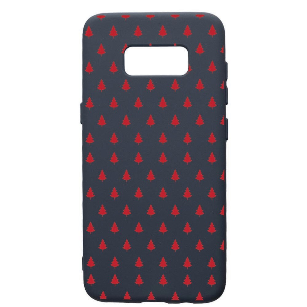 Husa Premium Silicon Compatibila Cu Samsung Galaxy S8, Christmas, cu interiorul din material textil, protectie camera, Alaskan Blue, PAB174