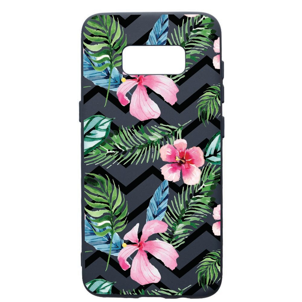 Husa Premium Silicon Compatibila Cu Samsung Galaxy S8, Tropical, cu interiorul din material textil, protectie camera, Alaskan Blue, PAB49