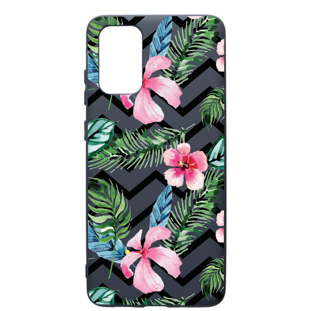 Husa Premium Silicon Compatibila Cu Samsung Galaxy S20 Plus, Tropical, cu interiorul din material textil, protectie camera, Alaskan Blue, PAB49