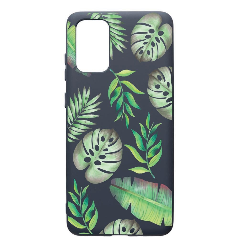 Husa Premium Silicon Compatibila Cu Samsung Galaxy S20 Plus, Tropical, cu interiorul din material textil, protectie camera, Alaskan Blue, PAB150