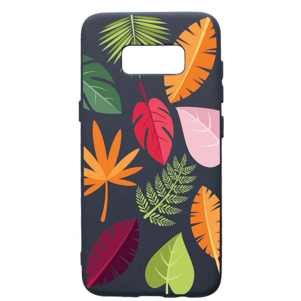 Husa Premium Silicon Compatibila Cu Samsung Galaxy S8, Feathers, cu interiorul din material textil, protectie camera, Alaskan Blue, PAB151