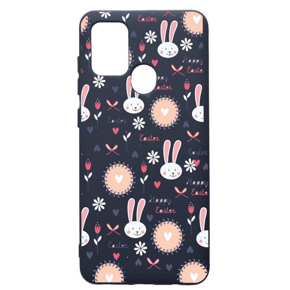 Husa Premium Silicon Compatibila Cu Samsung Galaxy A21S, Easter, cu interiorul din material textil, protectie camera, Alaskan Blue, PAB189