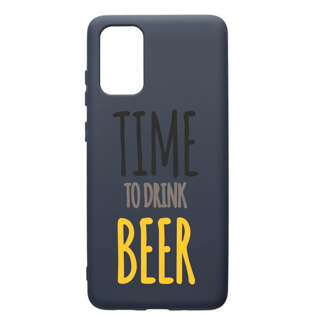 Husa Premium Silicon Compatibila Cu Samsung Galaxy S20 Plus, Beer, cu interiorul din material textil, protectie camera, Alaskan Blue, PAB157