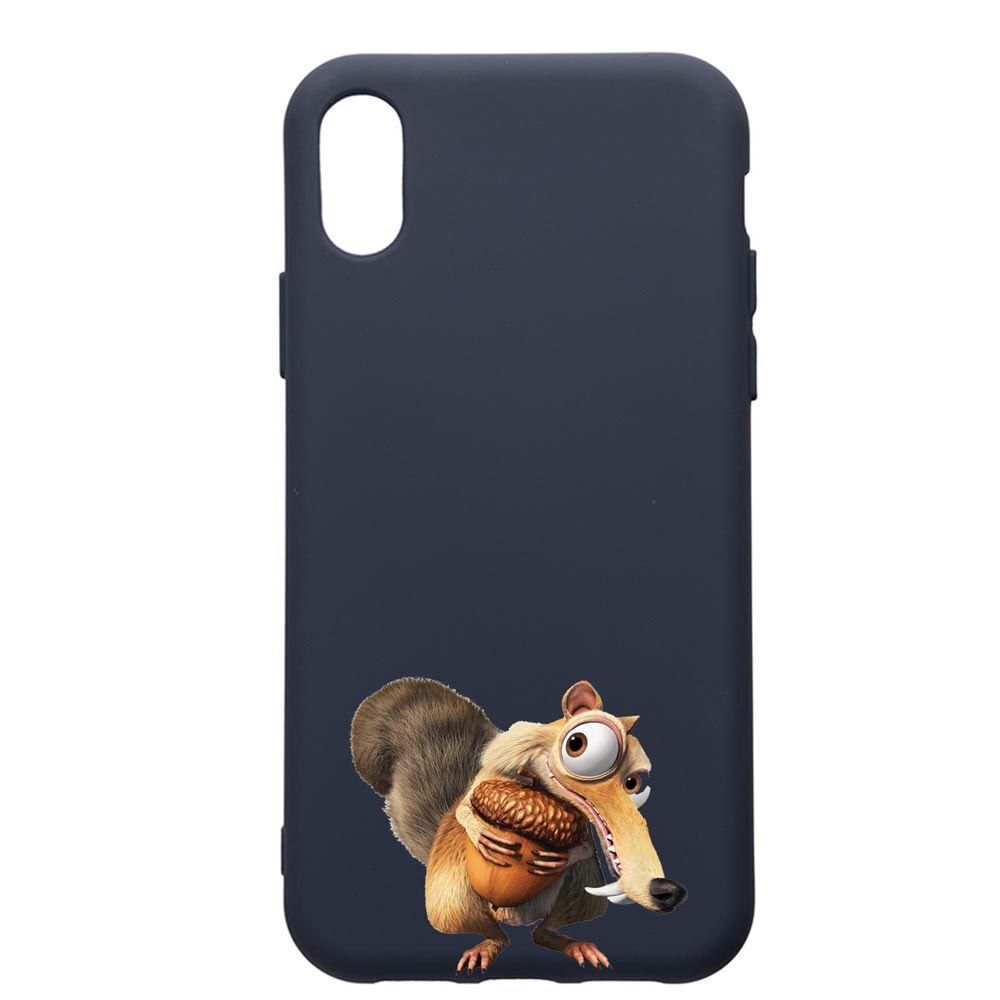 Husa Premium Silicon Compatibila Cu Apple IPhone XS / iPhone X, Ice Age Nutty, cu interiorul din material textil, protectie camera, Alaskan Blue, PAB23