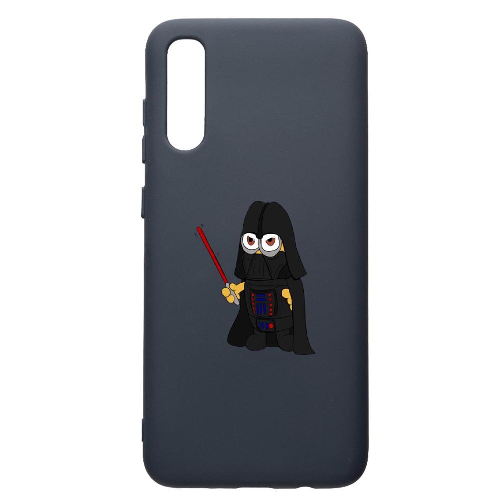 Husa Premium Silicon Compatibila Cu Samsung Galaxy A30S, Minion Star Wars, cu interiorul din material textil, protectie camera, Alaskan Blue, PAB210