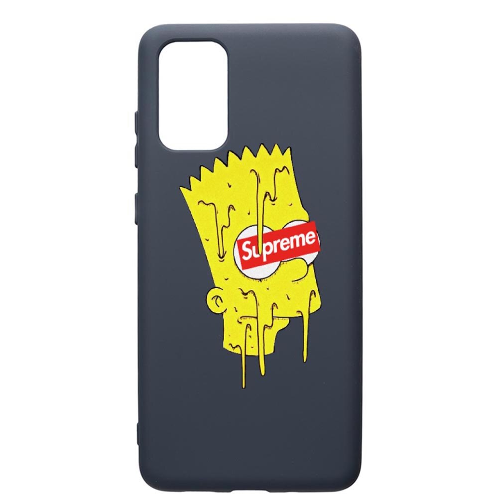 Husa Premium Silicon Compatibila Cu Samsung Galaxy S20 Plus, Supreme, The Simpsons, cu interiorul din material textil, protectie camera, Alaskan Blue, PAB267