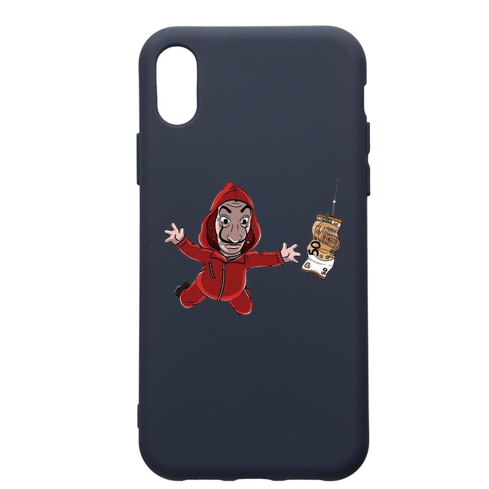 Husa Premium Silicon Compatibila Cu Huawei Y5 2019, La Casa De Papel, cu interiorul din material textil, protectie camera, Alaskan Blue, PAB294