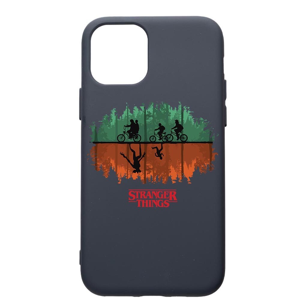Husa Premium Silicon Compatibila Cu Apple IPhone 11 Pro Max, Stranger Things, cu interiorul din material textil, protectie camera, Alaskan Blue, PAB279