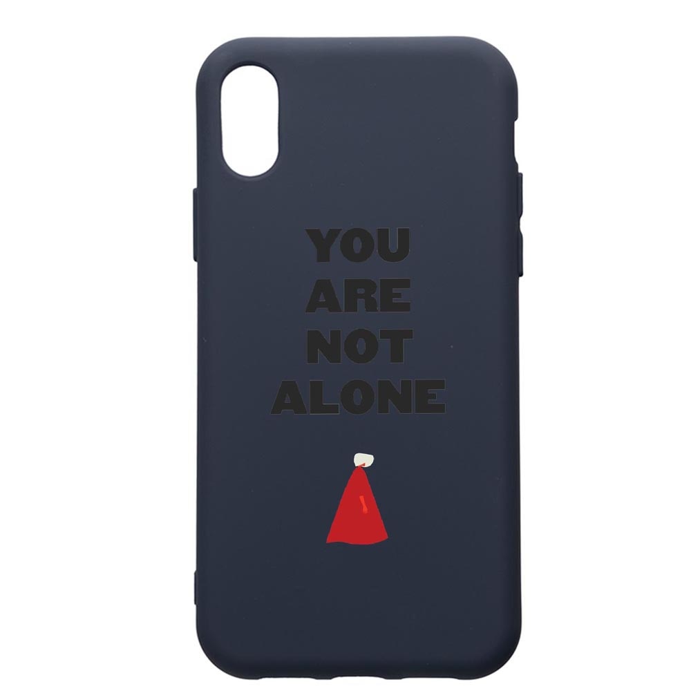 Husa Premium Silicon Compatibila Cu Samsung Galaxy A01, The Handmaid's Tale, cu interiorul din material textil, protectie camera, Alaskan Blue, PAB281