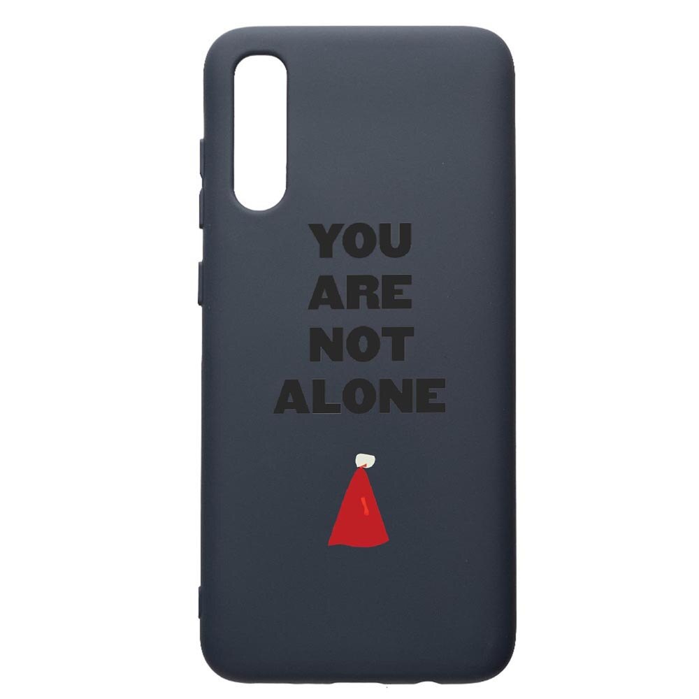 Husa Premium Silicon Compatibila Cu Samsung Galaxy A70, The Handmaid's Tale, cu interiorul din material textil, protectie camera, Alaskan Blue, PAB281