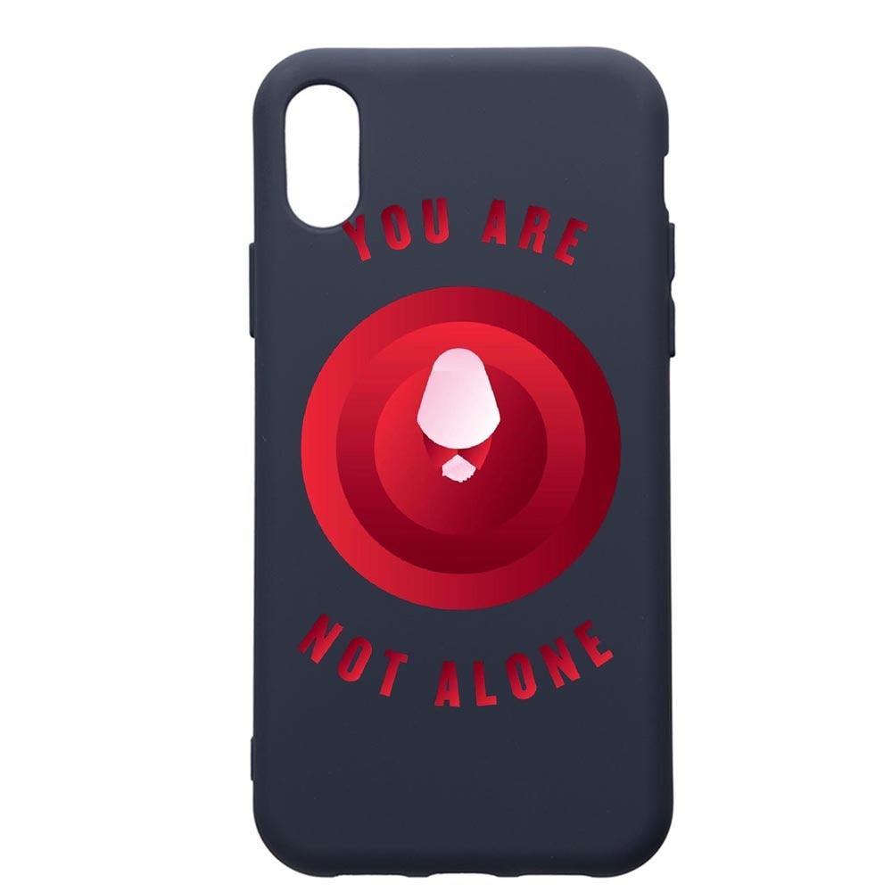 Husa Premium Silicon Compatibila Cu Samsung Galaxy A01, The Handmaid's Tale, cu interiorul din material textil, protectie camera, Alaskan Blue, PAB284