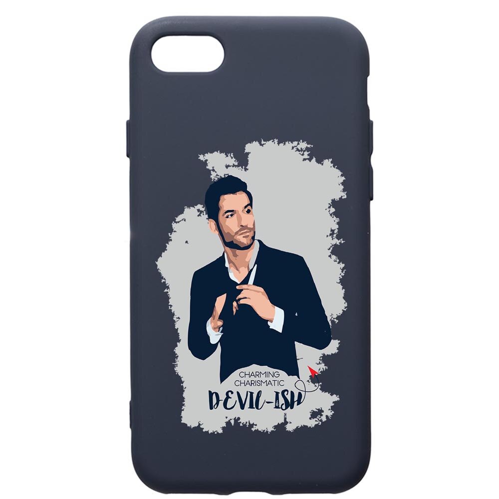 Husa Premium Silicon Compatibila Cu Apple IPhone SE 2 / iPhone 8 / iPhone 7, Lucifer, cu interiorul din material textil, protectie camera, Alaskan Blue, PAB299