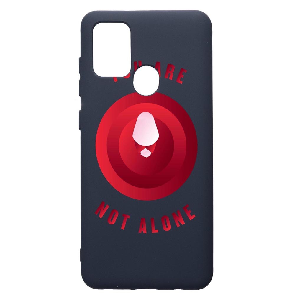 Husa Premium Silicon Compatibila Cu Samsung Galaxy A21S, The Handmaid's Tale, cu interiorul din material textil, protectie camera, Alaskan Blue, PAB284