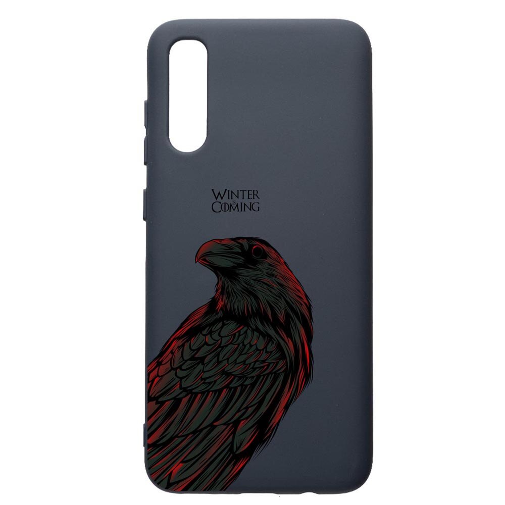 Husa Premium Silicon Compatibila Cu Samsung Galaxy A70, Game Of Thrones, cu interiorul din material textil, protectie camera, Alaskan Blue, PAB285