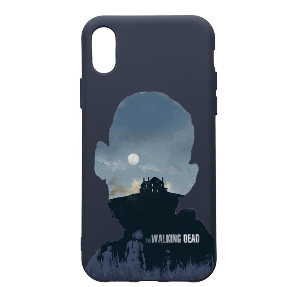 Husa Premium Silicon Compatibila Cu Huawei Y6 2019, The Walking Dead, cu interiorul din material textil, protectie camera, Alaskan Blue, PAB303