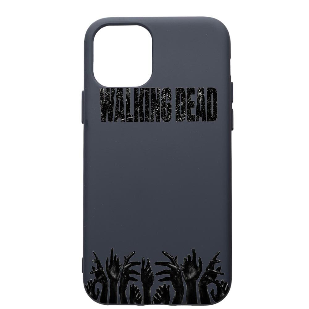 Husa Premium Silicon Compatibila Cu Apple IPhone 11, The Walking Dead, cu interiorul din material textil, protectie camera, Alaskan Blue, PAB301
